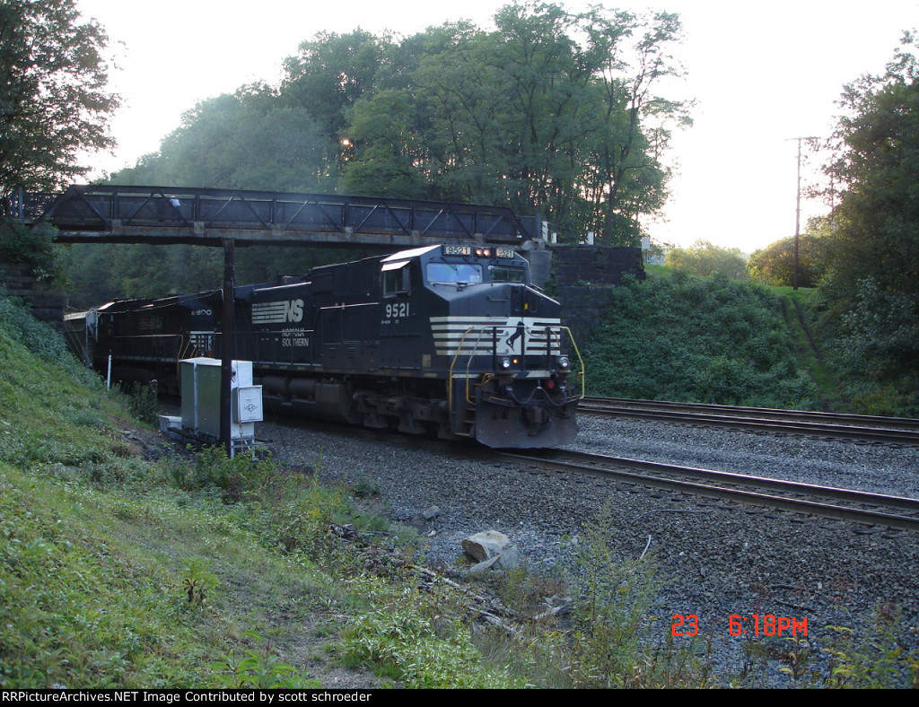 EB under the Pedestrian Bridge